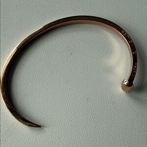 Giles & Brother Skinny Railroad Spike Cuff - Rose Gold